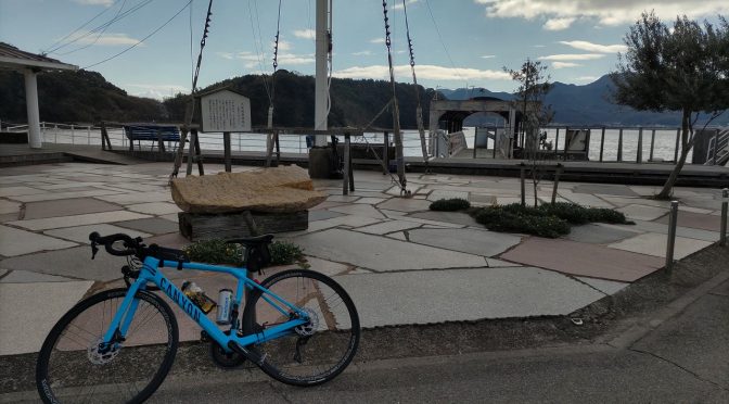 政田サッカー場-岡山港-貝殻山-うどん屋 109.38km